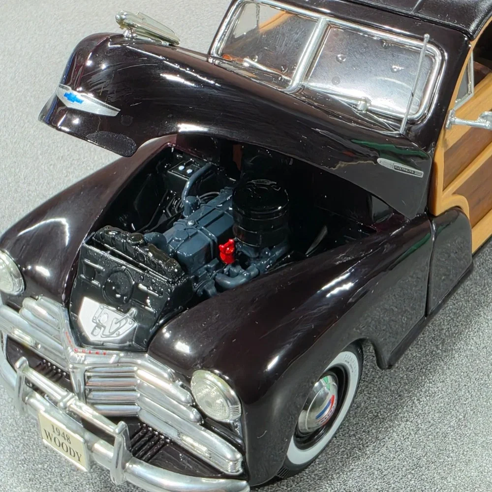Chevrolet 1948 Woody Wagon Model Unisex OS Black Excellent Fleetmaster Diecast